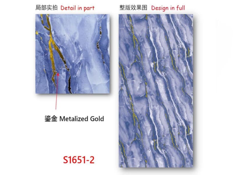 blue gilded