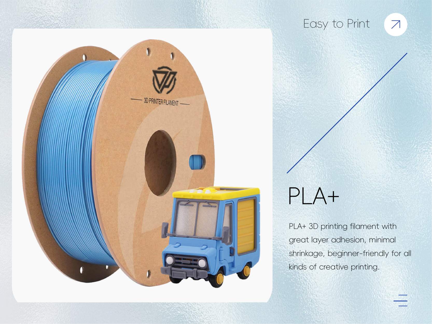 PLA+ 3D Printing Filament