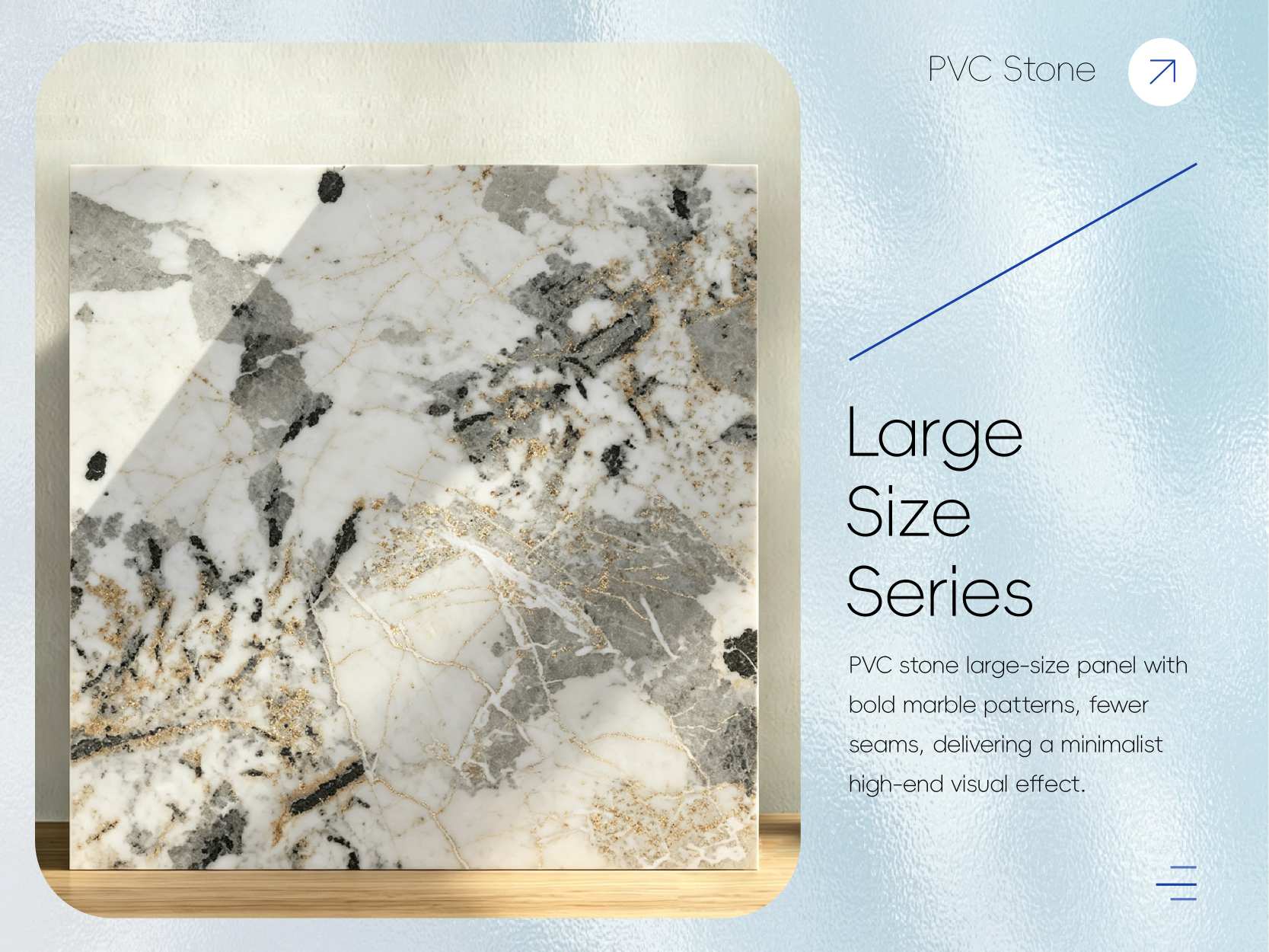 PVC Stone-Plastic UV Board - Large Size Series (Standard Colors)