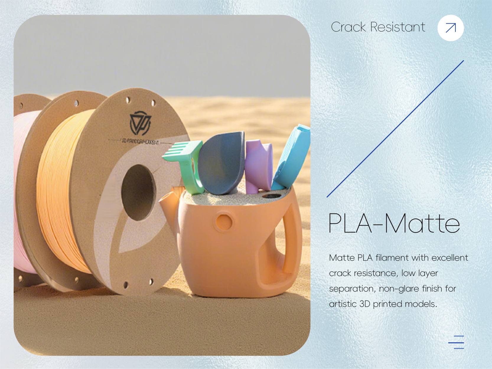 PLA-Matte 3D Printing Filament