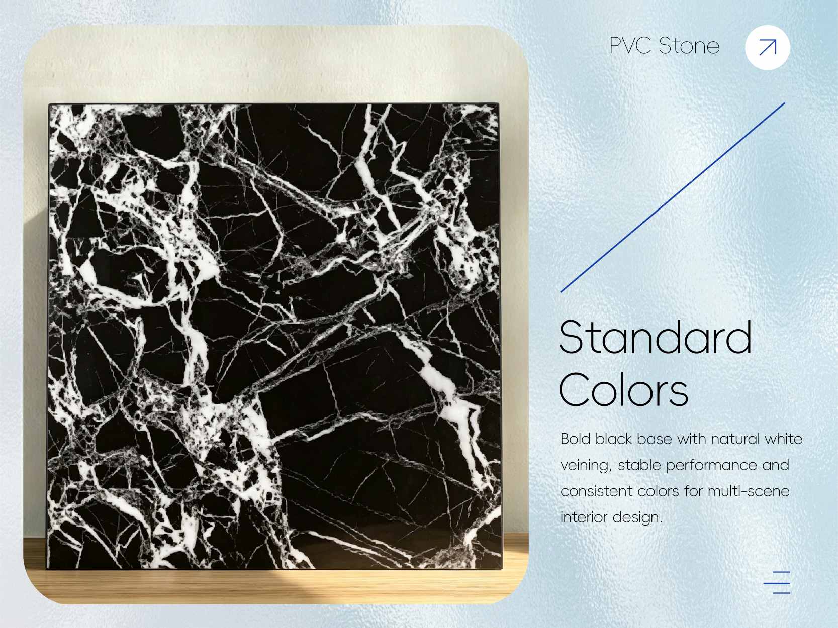 PVC Stone-Plastic UV Board - Standard Colors