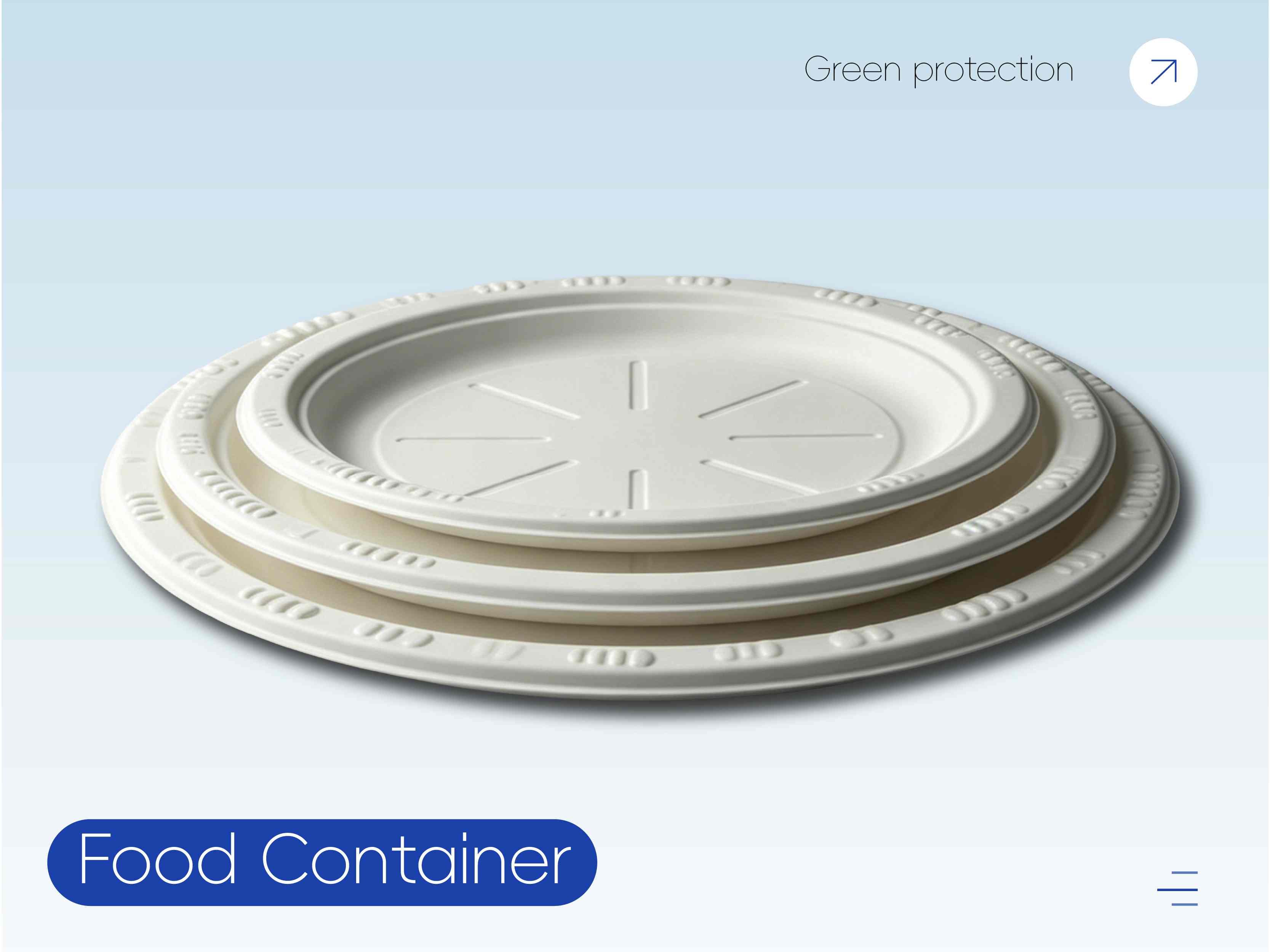 Disposable Stone-Powder Food Container